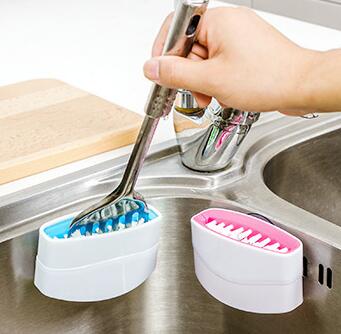 Kitchen Cleaning Brush with Suction Cup