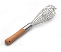 Stainless Steel Whisk with Wooden Handle - 11 Inch