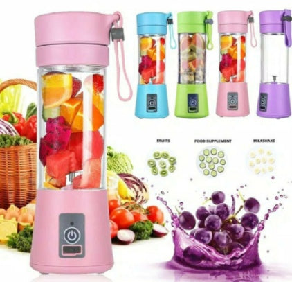 Portable USB Rechargeable Blender - 380ml Mini Smoothie Maker