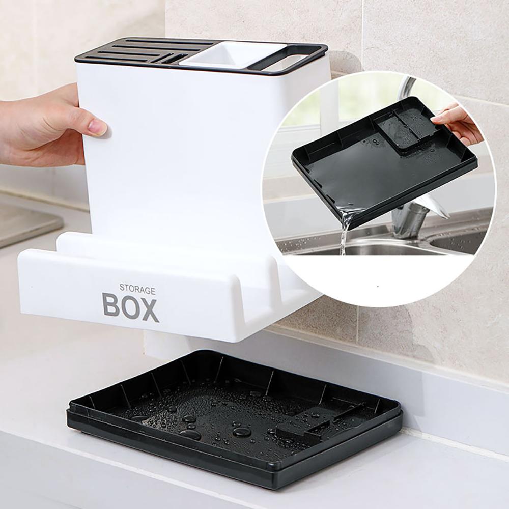 Kitchen Countertop Organizer - Multi-Compartment Storage Rack