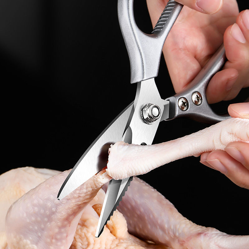 Heavy-Duty Kitchen Shears - Stainless Steel Poultry Scissors