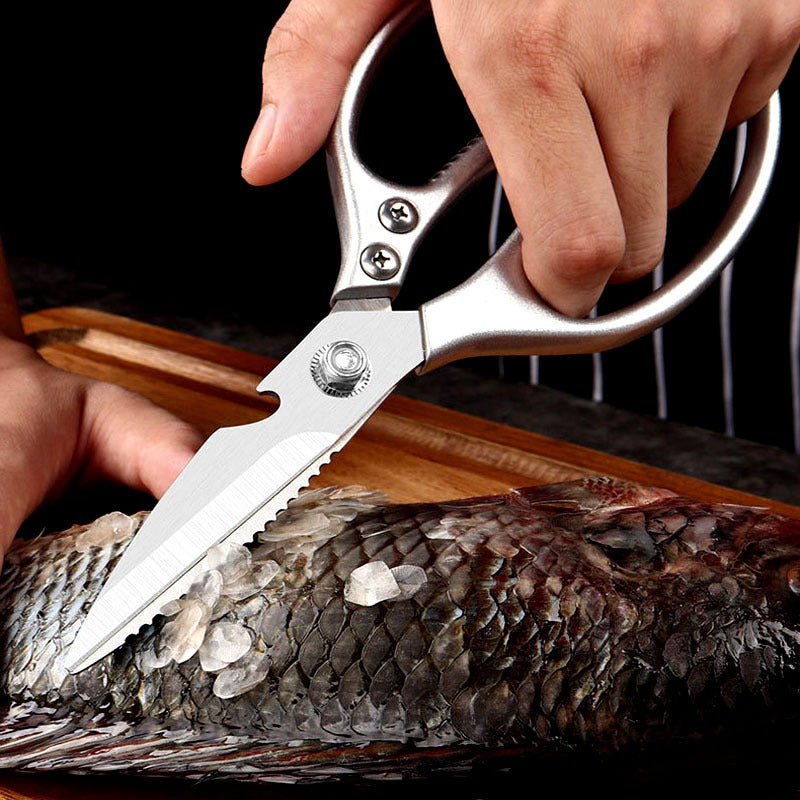 Heavy-Duty Kitchen Shears - Stainless Steel Poultry Scissors