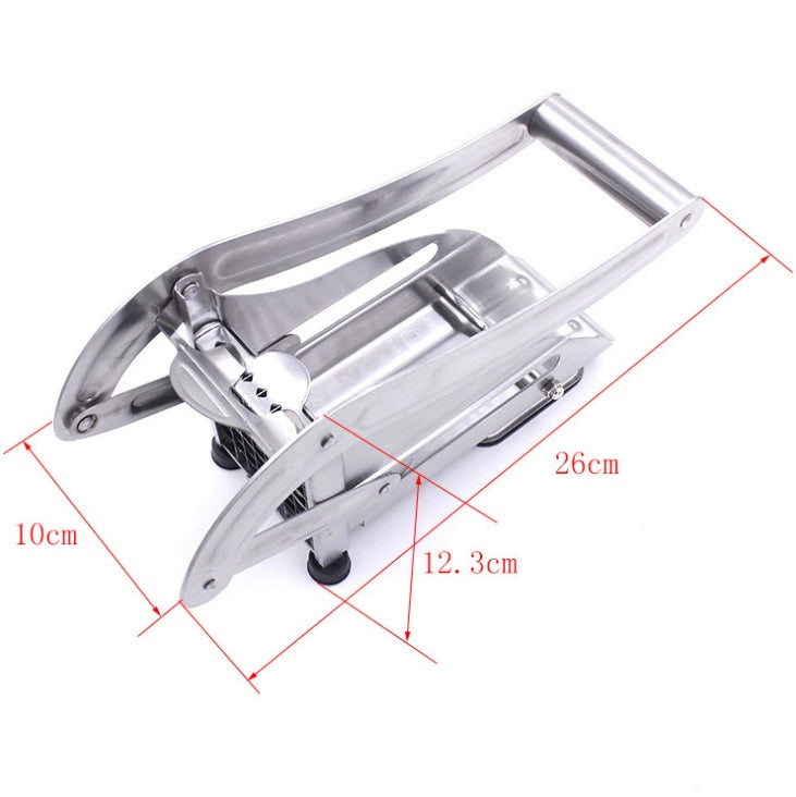 French Fry Cutter - Stainless Steel Potato Slicer with 2 Blades