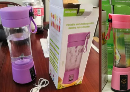 Portable USB Rechargeable Blender - 380ml Mini Smoothie Maker